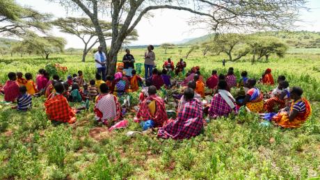 A mobile clinic operating atop a mountain in Tanzania's remote village.