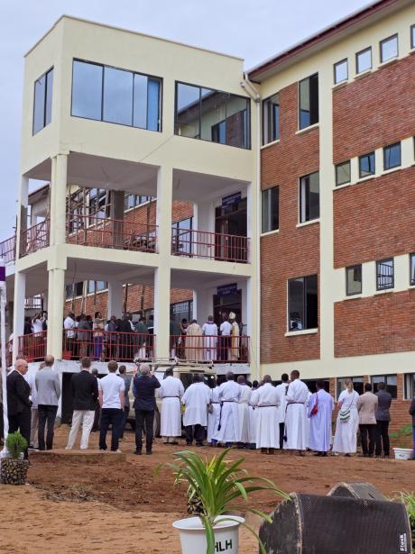 The new wing of the hospital being opened
