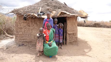 Elinami with her family