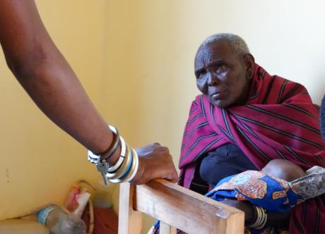 Dabje holding Baby Katalina